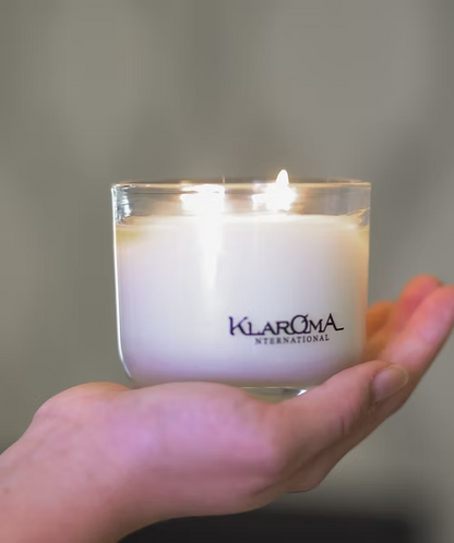 Vela Perfumada manga verde cristal transparente 230g