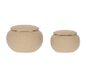 KIT MINIPOTES DECORATIVOS EM CERAMICA - 2 PCS